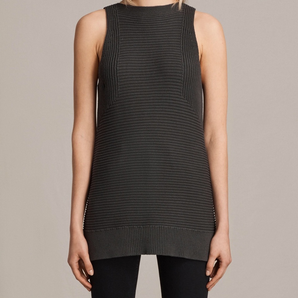 All Saints gray sleeveless sweater - never worn